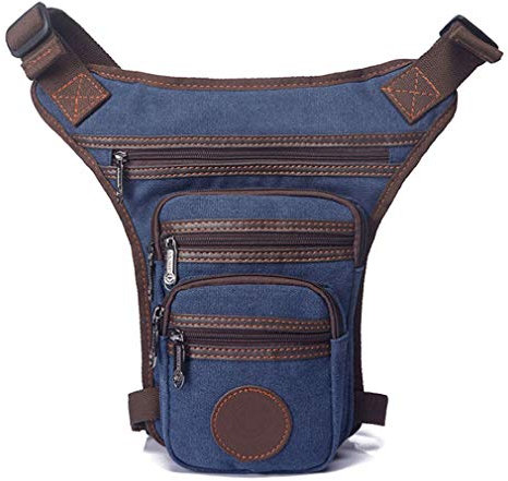 Xieben Motorrad Beintasche Drop Bein Tasche Hüfttasche Leg Bag für Herren Damen Taille Gürteltasche Radfahren Reisen Outdoor Sports Taktisches Militär Wandern Camping Navy