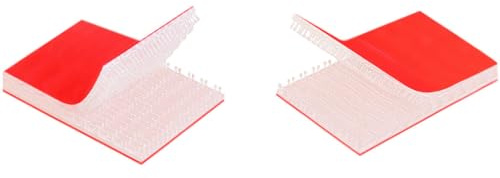 3M Dual Lock SJ4580, Pilzkopf-Klettverschluss, 25,4 mm x 50 mm, 4 Stück | Klettpads durchsichtig, selbstklebende Rückseite