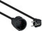 NANOCABLE 10.22.0605-BK - Cavo di prolunga, da spina Schuko maschio CEE7 a spina Schuko femmina CEE7, 100% rame 1,5 mm2, nero, 5 m