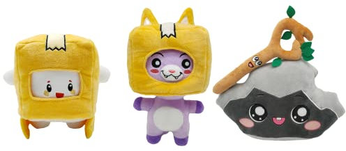 Benolls 3 piezas de juguete de peluche Boxy y Foxy y Rocky, juguetes de figura extraíble, muñeca de peluche suave para niños y fanáticos (Boxy+Foxy+Rocky)