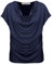 Van Der Rich ® Short Sleeve Cowl Neck T-Shirt Women (Navy, M)