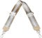 Schultergurt 5cm breit, Made in Italy, Schulterriemen für Taschen und Handtaschen, verstellbarer Taschengurt für Damen und Herren, DIY Zubehör Streifen Beige