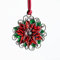 BFYDOAA Weihnachtsbaumschmuck, Weihnachtsstern-Anhänger, Zinn, zum Aufhängen, für Heiligabend, Weihnachtsstrümpfe, 2 Stück