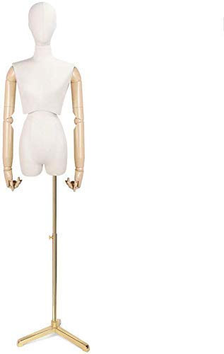 Mini Schneiderpuppe Famale, Verstellbare Höhe, Schneiderpuppen Puppenkleid Form Display Puppenhaus Zubehör Dekoration Schneiderpuppe Verstellbar (Größe: 1/3) (F)