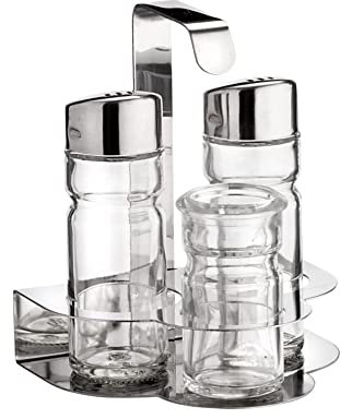 Prima Collection Set Sale, Pepe e Stuzzicadenti, 3 pezzi, Acciaio Inox Nichel free