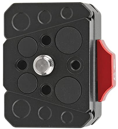 Placa de Liberación Rápida V-Lock, Orificio de Ubicación de 1/4 de Pulgada El Kit de Montaje Mini V-Lock Evita Que El Trípode Se Mueva