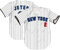 TIFIYA New York Jeter 2-Streifen Baseball Jersey NY Softball Shirts für Herren/Damen/Junge, T190-Weiß, Groß