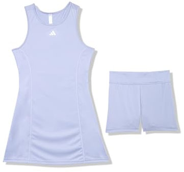 adidas Girl's Club Tennis Kleid für Jugendliche, Violett/Silber, L