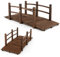 RELAX4LIFE Pont de Jardin Extérieur en Bois avec Garde-Corps Charge 150KG, Pont d'Étang Résistante aux Intempéries, Décoration de Jardin 172 x 75 x 58,5cm pour Cour Arrière Terrasse Jardin