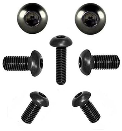 Linsenkopfschrauben ISO 7380 Edelstahl SCHWARZ M6 (25, 6 x 20)