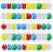 MYLERCT 50 Stücke Schlüsselmarkierer, Schlüsselschilder in 5 Farben, Schlüssel Markierung mit Schlüsselanhänger für Schlüsselanhänger, Haustier-Schlüsselanhänger, U-Disks und Andere Gegenstände