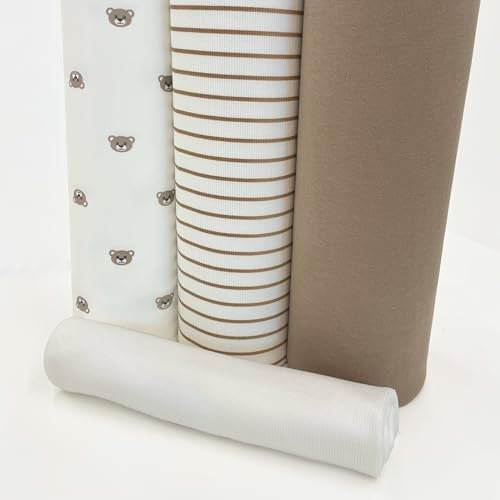 PAWOTEX Jersey stoff meterware Kinder Baumwollstoff meterware Jersey stoff Kinder 100% Baumwolle Jersey stoff kinder mädchen Jersey stoff jungen 150cm x 50cm