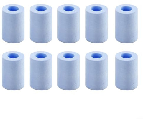 Sileduove 55 x 38 mm 10 filtri doccia di ricambio in cotone PP cartuccia di ricambio per filtri efficace filtrazione per acqua pulita e pura