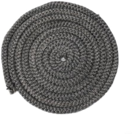 Joint de porte en fibre de verre pour poêle à bois - 12 mm x 2 m de long - Noir