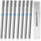 Lot de 8 forets pour le nettoyage des cuticules, foret à cuticules embout ponceuse ongles cuticule en forme de colonne diamantée pour le nettoyage des cuticules,Manicure Pedicure Polishing Kit