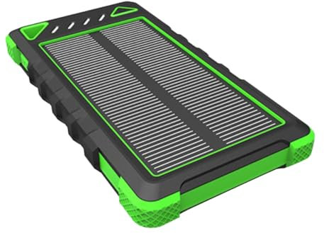 ARTIBETTER Batterie Externe Solaire 8000 Mah avec Double Sortie USB Pratique pour Les Activités de Plein Air