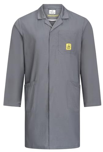 Safe Guard ESD-Arbeitsmantel Pro Line, 146 g/m², grau, 4XL
