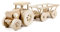 Holzfee Traktor mit Hänger Holz 44 cm Holzspielzeug Trecker