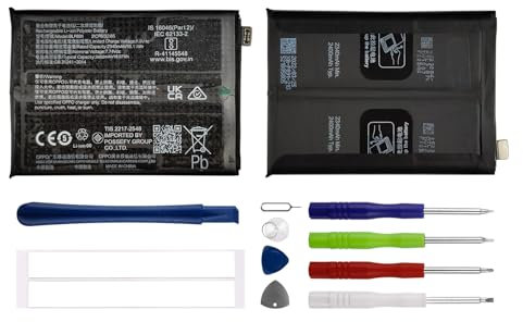 Duotipa 2340mAh Neu Ersatzakku BLP891 Kompatibel mit Oppo Find X5 PFFM10, CPH2307 akku mit Reparatur Tools Kit