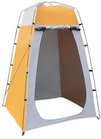 Tente de douche mobile – Accessoires de camping d'extérieur résistant | Tente portable avec fenêtre en maille et crochets, tente de vestiaire pliable pour festival, trekking, jardin