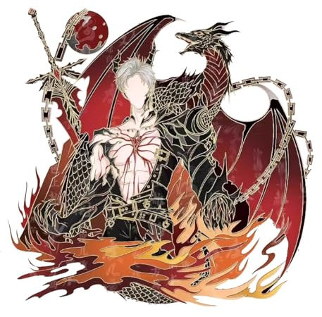 Love Deepspace Sylus Qinche Badge Spiel Figure Broche Pins Décoration - Metal Multicolore