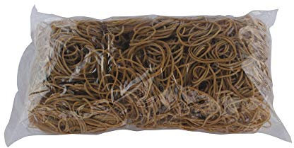White Box 454G Size 16 Rubber Bands, brown|beige|grey