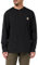 Carhartt Men's Loose Fit Heavyweight Long-Sleeve Pocket Henley T-Shirt, Black, L