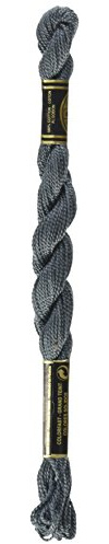 DMC Pearl Cotton Skeins Size 5-27.3 Yds: Dark Pewter Grey