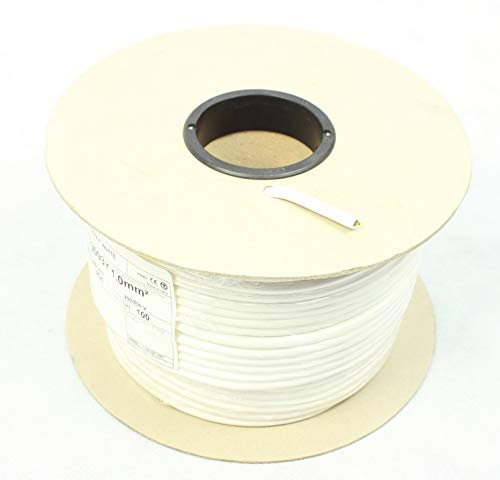 25 Meters of White 1.5mm 15 Amp 3093Y 3 Core Heat Resistant Flexible Cable