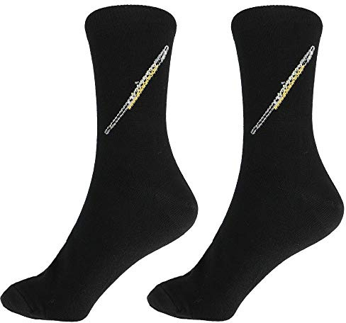 mugesh Musik-Socken Querflöte - Schönes Geschenk für Musiker