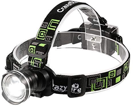 CrazyFire® 1600lm XM-L T6 LED Adjustable Headlight 3 Modes Zoomable Headlamp for Climbing Hunting Fishing Cycling Waterproof Head Torch