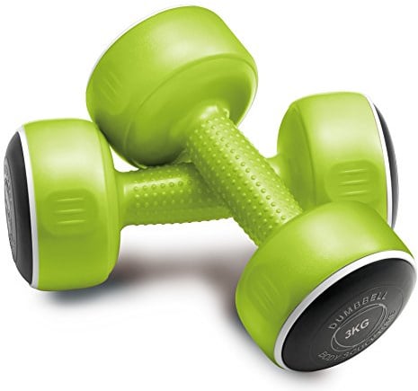 Body Sculpture SMART DUMBELLS 2 x 3 KG (6 KG PAIR),Green
