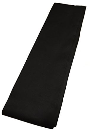 Budodrake Kung Fu Schärpe Satin schwarz, Premium
