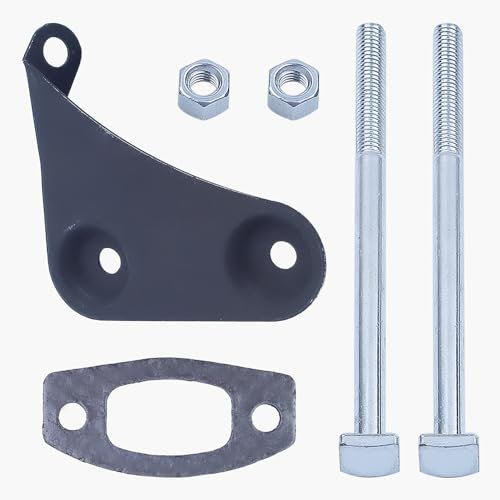 Haishine Silenziatore Vite Bullone Staffa Kit di riparazione guarnizioni Misura per Husqvarna 50 51 55 Gas Rancher Pezzi di ricambio motosega