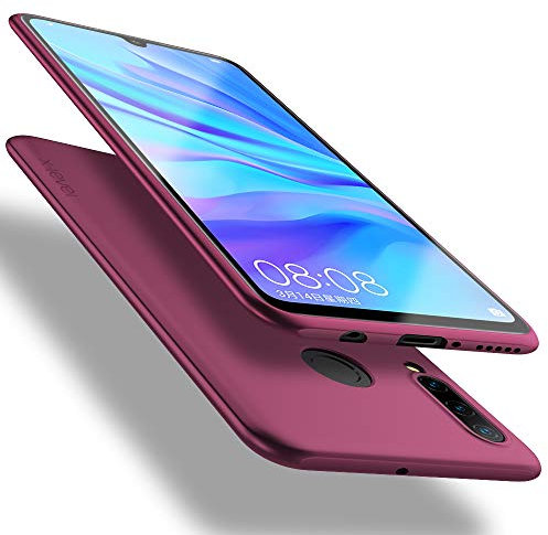 X-level für Huawei P30 Lite Hülle, [Guardian Serie] Soft Flex TPU Case Ultradünn Handyhülle Silikon Bumper Cover Schutz Tasche Schale Schutzhülle Kompatibel mit Huawei P30 Lite New Edition - Weinrot