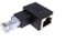 RJ45 Ethernet Adapter Right Angle Male to Female Network Port Extender 8P8C LAN Coupler 90 Degree Internet Converter for Cat5, Cat5e, Cat6 (Left Angled)