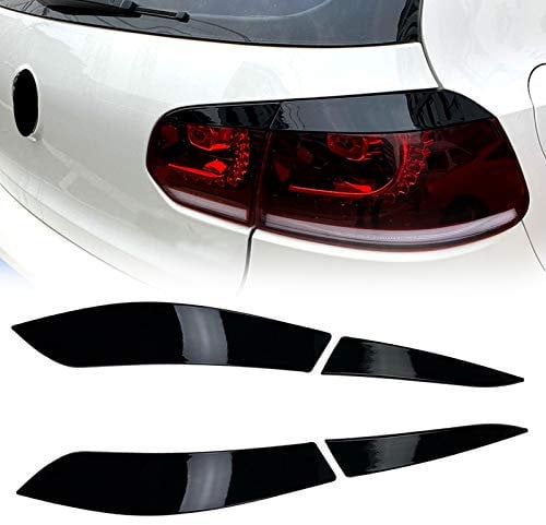 1 Paar Scheinwerfer Augenbrauen Ersatz für Golf VI MK6 2009-2012 Regular Edition, Auto Heckscheinwerfer Augenbrauen Scheinwerfer Augenlid Aufkleber (für Golf VI MK6 2009-2012)