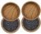 Felt Floor Cups/Castors - Protect Your Wood Laminate, Wooden, Tile & Lino Floors from Scratches (4 x dark wood small 44 mm)
