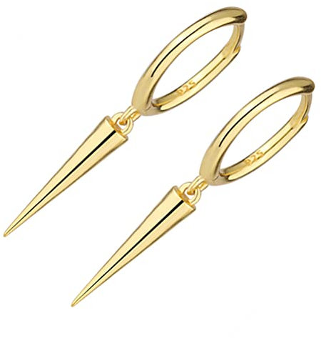 Holibanna 1 Paar Dreieck Ohrhänger Aus Sterlingsilber Ohrschmuck Hängeohrringe Für Damen