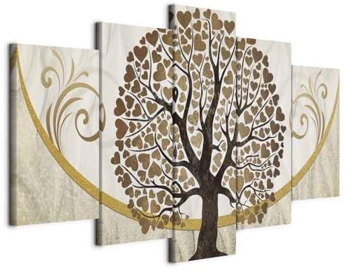 B&D XXL - Panneau Acoustique Mural, Tableau Décoration Nature Bn 225x112 cm | Mousse Acoustique - 2,6 cm, Réduit les échos la chambre, Décoration Murale Moderne 2-en-1, Toile tendue sur châssis en Bois