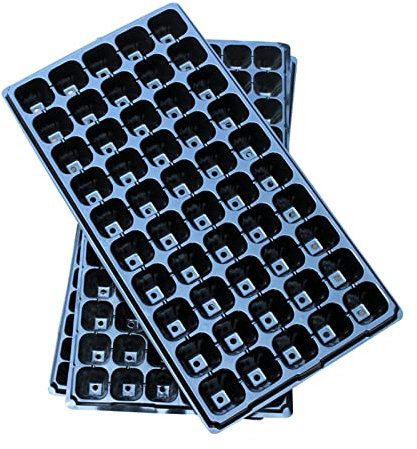 KDXYSL Plateaux de Semences, Plateaux Graines Culture pour Germination avec Trous de Plantation 32/50/72, Bac à Semis Potager pour Jardin Balcon Légume Fruit Hydroponique, 50 Holes
