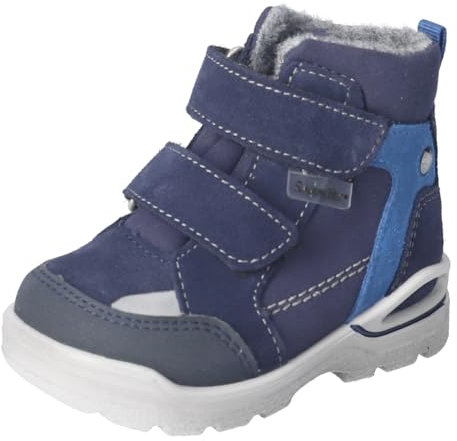 RICOSTA Jungen Winterstiefel Janne, Kinder Lauflernschuhe, Weite: Weit, lose Einlage, Sympatex, wasserdicht, Winterboots, Stiefel, Nautic (170), 28 EU