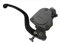 Pompa Freno Forgiata 16X16 Con Vaschetta Integrata,Leva Fissa Lunga Nera (Pomello+Leva) per Ducati Scrambler Classic dal 2015 al 2018, CC 800