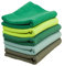 Baumwoll - Bündchenstoff Bündchen SET Pakete Schlauchware Grüntöne - 5 x 50 cm x 35/70 cm