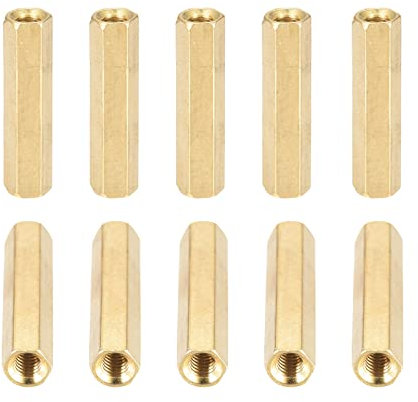 DTGN M4x25mm(DxL) - Esagonale Distanziale Distanziale Dadi -25pz- Buono per Elettronica Macchina - Femmina Ottone Giunto Viti