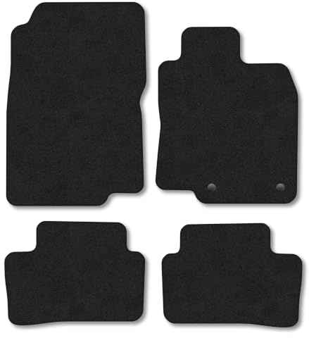 Renault Kadjar (2015-2022) Carpet Car Mats | Black Edge Trim Tailored Fit Floor Mats Full Coverage Protection Accessories Easy Clean Anti Slip Made in the UK