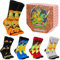 TEENAGE MUTANT NINJA Turtles Lustige Socken für Männer & Teenager 5er Pack - Gr. 40-45, Bunte Baumwollsocken