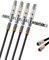 maxx.onLine Erdungsblock inkl. 4 Stk. Überspannungsschutz & Blitzschutz Filter, 4 Stk. 30cm F-Stecker Verbindungskabel 3fach geschirmt CLASS A+ Koaxialkabel, Jumperkabel, Patchkabel