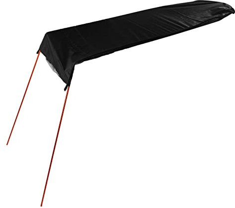 Keenso Kayak Sombrilla Toldo Resistencia a la Corrosin Fcil Instalacin Kayak Sombrilla Toldo Ripstop Canoa Impermeable (Negro