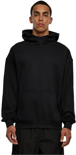 Urban Classics Herren Kapuzenpullover High Neck Hoody Black 4XL